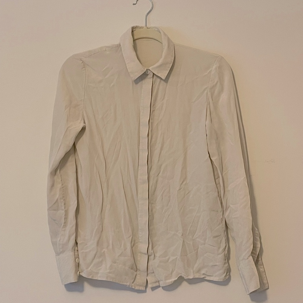 White Silk Blouse